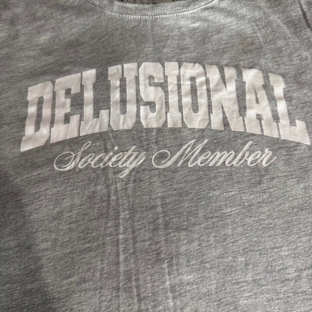 Women's Wound Up T Shirt "Delusional Society Member" Size small - Picture 2 of 6